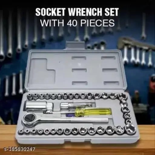 40 Pc Socket Tool Kit Socket Set (Pack of 40)