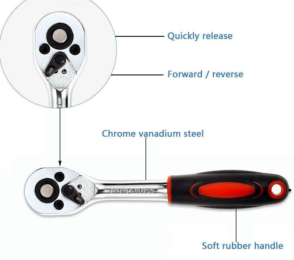 46 in 1 Multi Purpose Combination Socket Tool Kit
