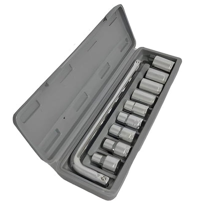 10-Pcs Socket Handle Set | Hand Tool Kit for Home DIY, Automobile & Vehicle Maintenance