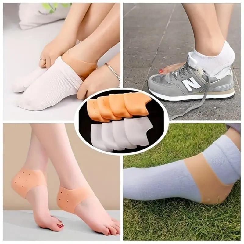 Foot Comfort Bundle: 2 Pair Ankle Support + 1 Pair Heel Protector