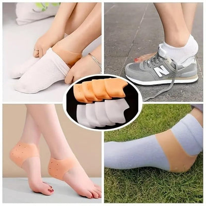 Foot Comfort Bundle: 2 Pair Ankle Support + 1 Pair Heel Protector