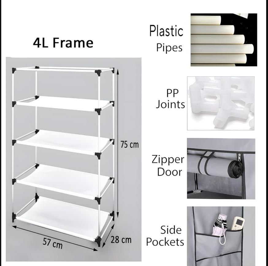 Maximize Your Space: The 4-Tier Foldable Closet Organizer