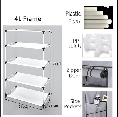 Maximize Your Space: The 4-Tier Foldable Closet Organizer