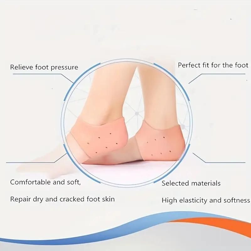 Foot Comfort Bundle: 2 Pair Ankle Support + 1 Pair Heel Protector